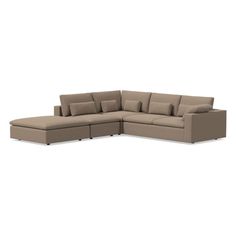 Harmony is our most comfortable sectional ever, thanks to its deep seat, plush cushions and go-anywhere lumbar and throw pillows. This modular version creates your dream sectional today but can be used flexibly down the road. Each has reinforced joinery and is assembled in the USA. KEY DETAILS Engineered hardwood frame with mortise & tenon joinery. All wood is kiln dried for added durability. Lumber pillows and throw pillows included (39" depth sectional does not include lumbar pillows). High-ga Comfortable Sectional, Lumbar Pillows, Corner Sectional, Pillows And Throws, Engineered Hardwood, Key Details, Polyurethane Foam, Mortise And Tenon, L Shape