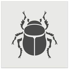 a black and white image of a bug on a gray background with the words,