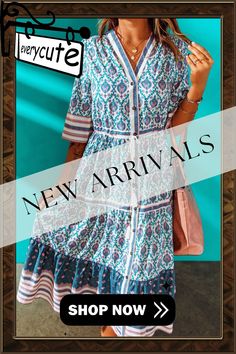 Boho Style Print Button Down Maxi Dress Button Downs, Boho Fashion, Shop Now, Maxi Dress, Womens Dresses, Dresses