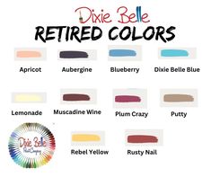 Dixie Belle is retiring these colors.  They are all available in 4oz size. Order your larger sizes today. Choose from Dixie Belle's luxurious Chalk Mineral Paint Colors It truly is the best paint on planet earth. All customers will receive a free color guide which provides descriptions of all of our 64 Chalk Mineral Paint colors. *Features* ~Beautiful rich colors ~Incredible coverage - you will use less paint ~Beautiful finish - buff to a smooth as butter texture  ~No prep needed ~No VOCs = no harmful fumes ~No wax or sealant required *Coverage* Our paint covers with just one coat on most of our colors. An 8 oz container of paint can cover a dining room table and 2 chairs, depending on how you paint. Our paint comes in 8 oz, 16 oz and 32 oz sizes. *Finish* For an easy, flawless finish and Mineral Paint Colors, Muscadine Wine, Paint Chalk, Rusty Nail, Color Guide, Dixie Belle Paint, Mineral Paint, Cool Paintings, Paint Cans