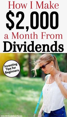 the cover of how i make $ 2, 000 a month from dividends