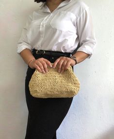 HANDMADE MESH RAFFIA CLUTCH BAG 🛍️Inspired by nature sustainable fashion ✅Any woman must have this bag for every fashionista. Whether you keeping it to yourself or gifting someone you care, it will be unforgettable. Daily use, a fashionable women's accessory for special occasions ✅It is processed with double-layered thread, has a solid structure and does not sag. ✨Handmade products ✨Natural raffia yarn ✨Ultra-careful craftsmanship   ✨High-quality special products for you  ✅You can combine your Jute Crochet Pouch Bag With Braided Handles, Crochet Jute Pouch Bag With Braided Handles, Beige Jute Crochet Pouch Bag, Crochet Jute Bag With Braided Handles, Everyday Handmade Straw Clutch Bag, Casual Handwoven Straw Clutch Bag, Handmade Straw Crochet Pouch Bag, Beige Handwoven Crochet Clutch Bag, Beige Crochet Travel Bag With Weaving Detail