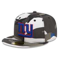 the new york giants camo 59fifty fitted hat is available in multiple colors