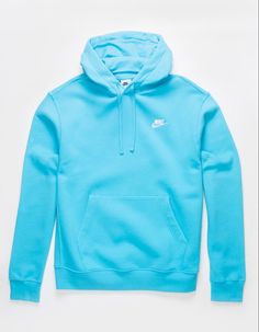 Cute Sweatshirts Nike, Blue Nike Hoodies, Colorful Nike Hoodies, Teal Nike Hoodie, Nike Sweatshirts Blue, Light Blue Nike Hoodie, Nike Hoodie Colors, Cute Nike Hoodies, Preppy Hoodies