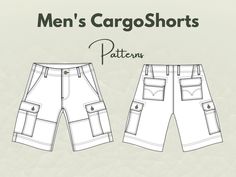 Unveil the Men's Cargo Shorts Sewing Pattern, a versatile and practical addition for small business owners and seasoned sewers aiming to offer high-quality, casual wear. This meticulously crafted pattern ensures a perfect blend of comfort and style, making it ideal for your brand's summer collection. Trendy cargo shorts that will appeal to your customers. Whether you're looking to create ready-to-wear pieces for your online store or expand your digital pattern offerings, the Men's Cargo Shorts S Cargo Shorts Pattern, Sewing Patterns Shorts, Sewing Pattern Shorts, Short Sewing Pattern, Shorts Pattern Sewing, Mens Sewing, Pattern Making Software, Shorts Sewing Pattern, Mens Sewing Patterns