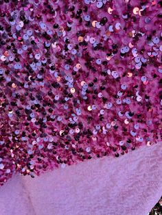 "stretch velvet with luxury sequins all over 5mm shining sequins 2-way stretch Width: Stretch Velvet 58\"/60\" 2 - Way Stretch Content: 85% Polyester Sequin Collection is a stretch velvet fabric that has sequins embroidered throughout the whole fabric. This fabric is ideal for decorative and apparel purposes. The width of the velvet fabric is 60\" and the sequins are embroidered at 58\"/ 60\". Item is sold by the yard. If more than one yard is purchased, item will come in one piece. Uses: Dress, Pink Shimmer Sequin Fabric, Fitted Purple Sequin Fabric With Contrast Sequins, Glamorous Stretch Sequin Fabric With Contrast Sequins, Glamorous Stretch Contrast Sequin Fabric, Fitted Pink Sparkling Sequin Fabric, Mermaid Sequin Fabric, Multicolor Sequins, Mermaid Sequin, Iridescent Green