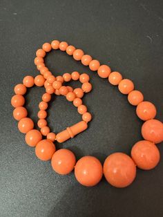 Vintage coral orange plastic beaded graduated bead collar necklace 46cm long Bead Collar Necklace, Crystal Bead Jewelry, Beaded Collar Necklace, Beaded Collar, Coral Orange, Bead Jewelry, Italian Restaurant, Beaded Necklaces, Plastic Beads