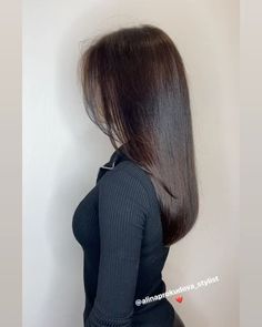 Long Bob Back View, U Cut With Layers, Long Layers Straight Hair, Layered Haircuts Straight Hair, Layered Haircuts Straight, Haircuts For Long Hair Straight, Short Hair Blowout, Hair Blowout, Medium Layered Haircuts