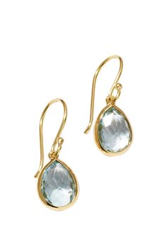 "Find IPPOLITA Teeny Teardrop Earrings In 18k Gold on Editorialist. Ippolita earrings Approx. 0.98\"L 18-karat yellow gold Mother-of-pearl doublet, blue topaz, London blue topaz, turquoise or amethyst For pierced ears Imported" Luxury Blue Teardrop Earrings, Formal Yellow Gold Teardrop Gemstone Earrings, Gold Drop Earrings With Blue Topaz, Elegant Blue Topaz Teardrop Earrings, Elegant Teardrop Blue Topaz Earrings, Gold Teardrop Blue Topaz Earrings, Yellow Gold Gemstone Teardrop Earrings, Swiss Blue Topaz, London Blue Topaz