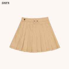 SMFK WildWorld Desert Tactic Pleated Skirt In Wheat Size Chart (in cm) Waist Length S 65 31 M 68 32 L 71 33 Materials: Body: 100% Cotton; Lining: 95.8% Cotton, 4.2% Spandex Waist Length, Pleated Skirt, Wheat, Size Chart, Spandex, Skirt, Quick Saves, Clothes