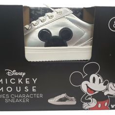 Aldi Disney Mickey Mouse Ladies Character Sneakers Shoes Womens 8 Nib Gray Disney Round Toe Sneakers For Streetwear, Sporty Mickey Mouse Sneakers With Round Toe, Casual Minnie Mouse Sneakers With Round Toe, Casual White Minnie Mouse Sneakers, Minnie Mouse Sneakers With Round Toe In Synthetic, Disney Low-top Sneakers For Streetwear, Minnie Mouse Synthetic Sneakers With Round Toe, Mickey Mouse Synthetic Sneakers For Streetwear, Casual Mickey Mouse Lace-up Sneakers