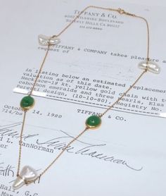 Tiffany Elsa Peretti, Elsa Perreti Tiffany And Co, Elsa Peretti Ring, Engraved Necklace Tiffany & Co., Elsa Peretti Necklace, Tiffany And Co Elsa Peretti Earrings, Tiffany Elsa Peretti Necklace, Elsa Peretti, Emerald Color