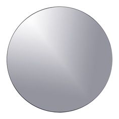 a round mirror on a white background