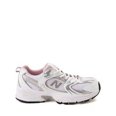 New Balance 530 Athletic Shoe - Big Kid - White / Pink | Journeys Pretty Sneakers, New Balance White, Shoe Size Chart Kids, Pretty Shoes Sneakers, Athletic Shoe, Pink Girly Things, Pink Nikes, Aesthetic Shoes, Swaggy Outfits