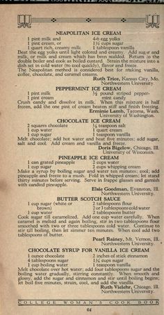 an old recipe for chocolate ice cream