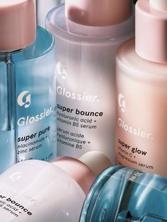 Glossier Super Glow, Glossier Super Pure, Priming Moisturizer, Super Glow, Balm Dotcom, Skin Care Serum, Glass Skin, Skin Care Products, Clean Skin