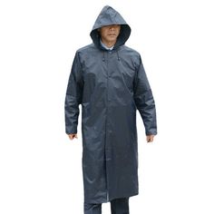 Men Raincoat Waterproof Hooded Rain Jacket Long Coat Outdoor Work Wet Navy 3XL This item is for one raincoat. Material: oxford fabric Color: as shown in the picture Size: XL, 2XL, 3XL     XL: chest 116cm/45.5", length 115cm/44.5", sleeve 76cm/29" 2XL: chest 120cm/47", length 120cm/47", sleeve 78cm/30" 3XL: chest 122cm/48", length 130cm/51", sleeve 80cm/31" SKU: 923-319/RYX Hooded Raincoat For Outdoor Work In Winter, Raincoat With Pockets For Rainy Weather, Solid Raincoat With Pockets For Rainy Weather, Durable Long-sleeved Raincoat For Outdoor, Waterproof Long Coat For Rainy Season, Durable Long Sleeve Outdoor Raincoat, Durable Outdoor Raincoat, Raincoat With Pockets For Rainy Season, Solid Color Windproof Raincoat