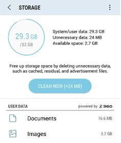 screenshot of the data storage app on an iphone or ipad, with text and images added