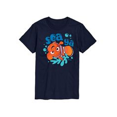 Add the finishing touch to your kid's outfit with this fun Finding Nemo Men's Sea Ya Graphic Tee.© Disney / Pixar FEATURES Crewneck Short sleeveFABRIC & CARE Solid Color: Cotton ; Heather Colors: Cotton/Polyester Machine wash Imported Size: L. Color: Navy. Gender: male. Age Group: adult. Customer Appreciation, Finding Nemo, Disney Pixar, Pixar, Graphic Tee, Age Group, Graphic Tees, Kids Outfits, Solid Color