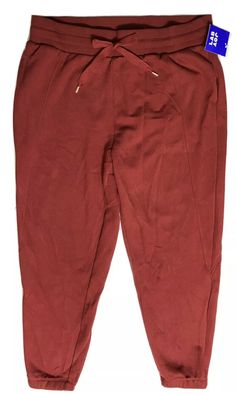 Joy Lab Womens Red Soft Cozy Comfort Jogging Pants with Drawstring Size XL 40 1/2 inches from top to bottom of joggers 18 1/2 inches from hip to hip Red Elastic Waistband Sweatpants For Fall, Red Sweatpants With Elastic Waistband For Fall, Active Wear Pants, Jogging Pants, Comforters Cozy, Lady In Red, Bermuda Shorts, Jogging, Active Wear