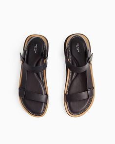 Parker Sandal - Leather | Footwear Sandals | rag & bone Affordable Leather T-strap Sandals For Vacation, Luxury Toe Post Sandals For Vacation, Affordable Breathable Sandals For Summer, Nike Fashion Sneakers, Footwear Sandals, Modern Sandals, Leather Footwear, Leather Sandals Flat, Leather Sandals Women