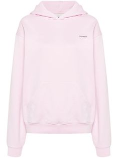 light pink cotton blend jersey texture slouchy hood logo print at the chest long sleeves elasticated cuffs front pouch pocket elasticated hem logo print to the rear fleece lining Airport Fashion, Pink Hoodie, Cotton Hoodie, Print Hoodie, Character Outfits, Hoodie Top, Pink Cotton, Active Wear For Women, Hoodie Print