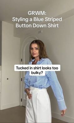 I’m going to show you an easy style hack that will allow you to avoid that tucking bulge. Learn a simple fashion hack in this quick post.