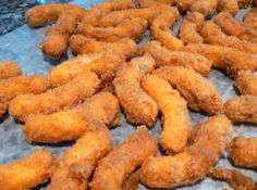 some fried food is laying out on the table