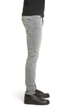 A subtly faded finish amplifies the everyday appeal of slim-fitting jeans fashioned from denim with the slightest stretch. Style Name:Ksubi Chitch Prodigy Slim Fit Jeans. Style Number: 6158310. Fitted Full-length Gray Jeans, Gray Stretch Straight Leg Jeans, Classic Fitted Faded Jeans, Fitted Washed Jeans With Standard Cut Leg, Faded Fitted Tapered Leg Jeans, Fitted Faded Jeans With Tapered Leg, Fitted Tapered Leg Faded Jeans, Faded Stretch Straight Leg Jeans, Stretch Straight Leg Faded Jeans