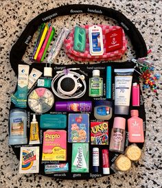 what’s in my bag (pt. 2!) mom friend, school bag or work bag essentials! #bag #whatsinmybag Inside Bag Ideas, Must Haves In Purse, Things To Pack In Your Bag, School Care Bag, What’s In My Nurse Work Bag, Things To Put In Your Purse For School, School Necessities Bag, What I Pack In My Bag, What To Put In Your Backpack For Travel