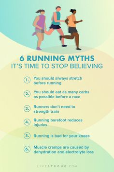 a poster with instructions on how to stop running for the first time in 5 minutes