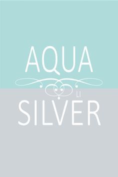 the aqua and silver logo is displayed on a light blue, gray and white background