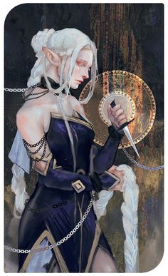 Dragon Age Tarot Cards, Snow Elf, Dnd Ideas, Tarot Art, End Of The Year, Medieval Fantasy, Dragon Age