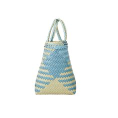 Introducing the Benny Tote Bag, crafted with sustainability in mind. Skillfully handwoven from recycled plastic, the Benny bag bursts with pastel color suited for the spring season. While stylish and versatile, this tote is also environmentally friendly, utilizing eco-conscious materials. Lightweight and spacious, the Benny bag is the ideal companion for any upcoming adventures. Whether you are running errands around town or taking a weekend trip, this bag can hold all of your essential items in Weekend Trip, Essential Items, Eco Conscious, Spring Season, Recycled Plastic, Pastel Colors, Running Errands, Environmentally Friendly, Sustainability