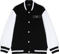 Balmain Jacket, Balmain Blazer, Jackets Black, Kenzo Kids, Kids Logo, Stella Mccartney Kids, Double Breasted Blazer, Couture Collection, Patch Logo