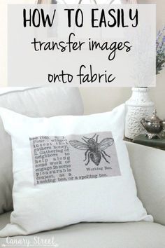 how to easily transfer images into fabric