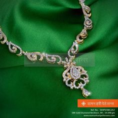 A beautiful blend of tradition & style, a very pretty #gold #diamond #necklace from our jewellery collection.  Click here to view more: http://bit.ly/1iqPQoi  ‬#jewellerycollection #Indianjewellery #jewellerylove #indian #traditionaljewellery #wedding #indianwedding #goldjewellery #ethnic #follow4follow #golden #instalike #f4f #instagood #l4l #instalike #indian #gift #lovely #Accessories #fashion #woman #modern #fashionista #new #weddingjewellery Maharashtrian Jewellery, Bride Jewelry, Gold Bride Jewelry, Set Earrings, Diamond Jewelry Designs, Gold Ornaments