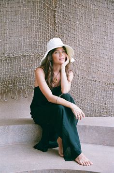 Ready for sun-filled days ahead, our new Canvas Bucket Hat is the perfect companion from sunrise to golden hour. Crafted from 100% cotton canvas with a wide adjustable brim. Available in three neutral colorways, this hat will top off any bikini or flowy summer dress. Tulum Fashion, Flowy Summer Dress, Flowy Summer Dresses, Bucket Hat Black, Summer Accessories, Costume Design, Golden Hour, Hat Hairstyles, Nice Shoes