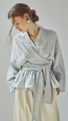 Fashion Outfits Summer, Miami Trip, Dresses High Neck, Summer Dressing, Aesthetic Dress, Fashionable Outfits, Dress Aesthetic, Style Blouse, Linen Blouse