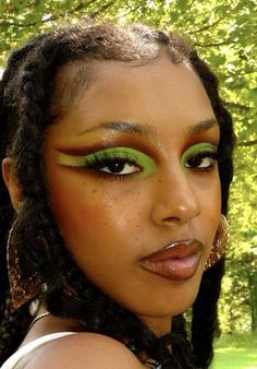 Earthy Makeup, Drag Party, Good Makeup, Funky Makeup, Be More Confident, Swag Makeup, Face Beat, Cool Makeup Looks