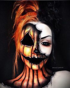 Make Up Guide, Co Washing, Body Painting Art, Halloween Make-up Looks, Scream Halloween