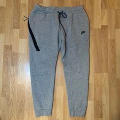 Brand New Without Tags! My Brother Bought These Online But Theyre Too Small On Him So He Never Got To Wear Them. Retailed: $110. Tapered Style. Also Have These Listed In L Nike Gray Cotton Joggers, Nike Gray Activewear For Winter, Nike Gray Winter Activewear, Nike Gray Fleece Bottoms, Nike Gray Athleisure Joggers, Nike Gray Fleece Activewear, Nike Gray Sweatpants For Streetwear, Gray Fleece Pants With Side Pockets, Gray Fleece Bottoms With Side Pockets