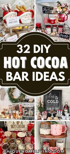 hot cocoa bar ideas with text overlay