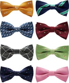 PRICES MAY VARY. BowTie Size:4"(L) x 2"(W), each with an adjustable & elastic neck band, fit for boy's neck size from 8 to 15 inch (age 1-10) Best size bowtie for a boy or toddler, also can be used for a pet bow tie EASY & SAFE TO WEAR pre-tied bows, each attached by an elastic neck strap, and U-hook for closure Kids Bowties 8-pack assorted patterns & colors to match kids different dress, pre tied bow ties for school activities, parties and wedding children If you are looking for some red bowtie Casual Adjustable Bow Tie, Red Bowtie, Pet Bow Ties, Red Bow Tie, Boys Bow Ties, Pre Tied Bow Tie, Pet Bows, Men Loafers, Different Dresses