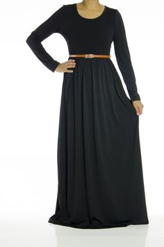 Black Milk Silk Maxi Dress Curves Outfit, Black Long Sleeve Maxi Dress, Scarf Fashion Outfit, Fashion Dresses Runway, Maxi Dress Outfit Fall, Spring Wedges, Edgy Fashion Chic, Black Closet, Formal Fashion Women