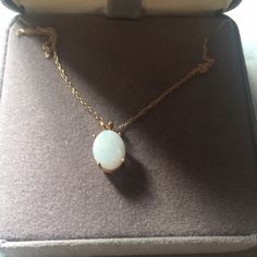 Beautiful And Never Worn. Just Sits In Its Box. Open To Offers Jcpenney Jewelry, Jewelry Opal, Opal Necklace, Womens Jewelry Necklace, Opal, Jewelry Necklaces, White Gold, Necklaces, Women Jewelry