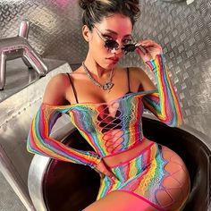 Brand New. One Size Fits All.. Multicolor Club Swimwear For Spring, Multicolor Swimwear For Spring, Multicolor Swimwear For Club In Spring, Girlfriend Clothes, Swimming Costumes, Festival Outfits Rave, Summer Bathing Suits, Y2k Aesthetic Outfits, Swimming Costume