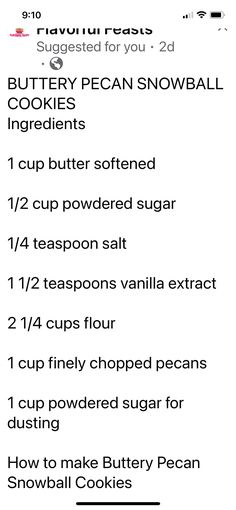 a recipe for making cupcakes with buttery pecan snowball cookie ingredients