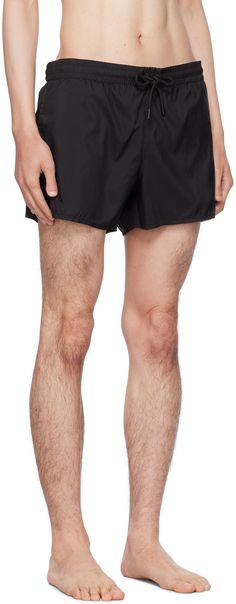 Nylon taffeta swim shorts. Quick-drying. · Drawstring at elasticized waistband · Two-pocket styling · Vented outseams · Partial mesh lining Supplier color: Black Black Shorts, Swim Shorts, Quick Dry, Swimming, Women Wear, Perfect Clothing, Mesh, Outfit Accessories, Black