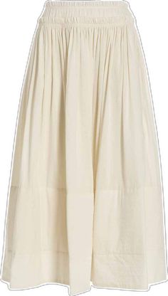 Ruched Full Skirt With Relaxed Fit, Flowy Ruched Cotton Skirt, Spring Ruched Flared Skirt, Ruched Cotton Skirt, Ruched Relaxed Cotton Skirt, Relaxed Ruched Cotton Skirt, Relaxed Ruched Skirt For Daywear, Ruched Cotton Skirt With Relaxed Fit, Cotton Ruched Flowy Skirt